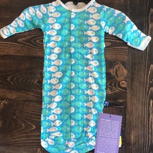 Kickee Pants Newborn Layette Sack with Hat NWT